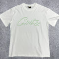 Corteiz Mint Green Accent Star-Logo Graphic Tee - White & Green Streetwear T-Shirt