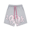 Syna World Graphic Fleece Shorts (Grey / Pink)