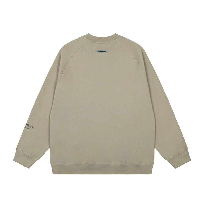 FEAR OF GOD FOG ESSENTIALS Letter Print Loose Crew Neck Sweatshirt Unisex
