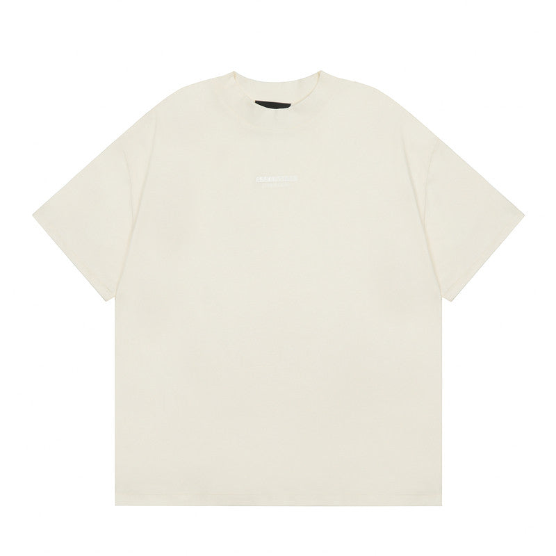 FEAR OF GOD ESSENTIALS Silicone Logo Short Sleeve T‑Shirt Unisex Loose Tee
