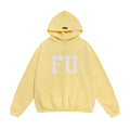 FEAR OF GOD FOG Main Line FU Logo Washed Fleece‑Lined Unisex Hoodie