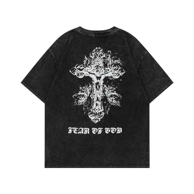 FEAR OF GOD FOG Vintage Washed Print Loose Unisex Tee