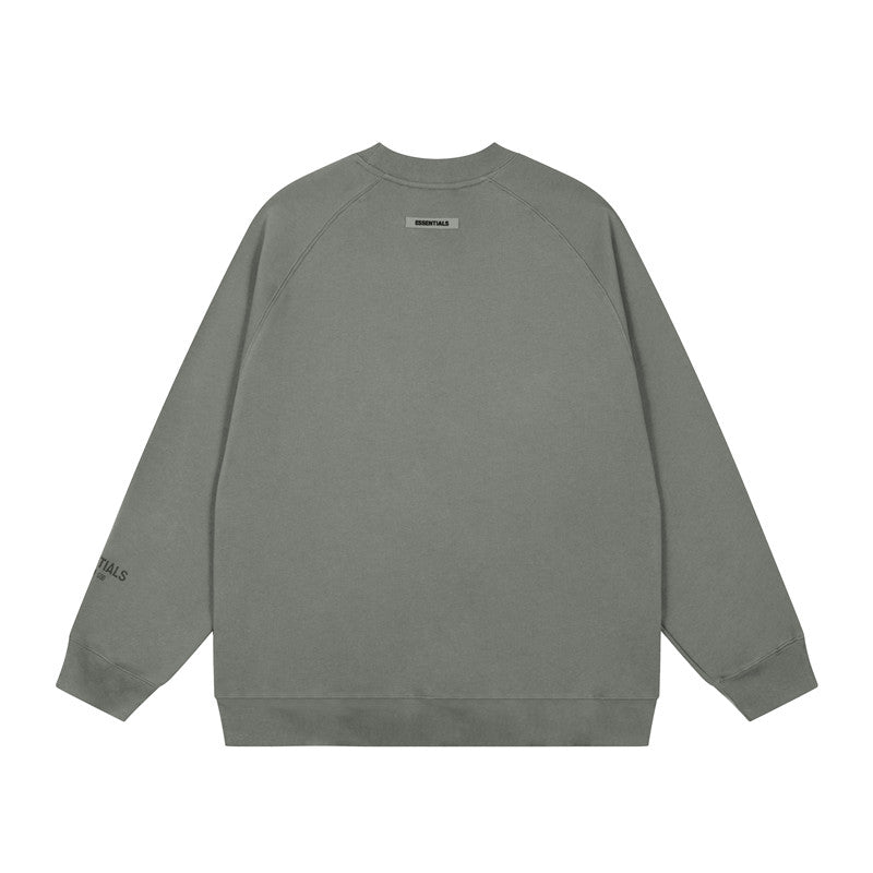 FEAR OF GOD FOG ESSENTIALS Letter Print Loose Crew Neck Sweatshirt Unisex