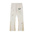 Gallery Dept. Paint Splatter Contrast Panel Sweatpants - Off-White / Cream