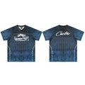 Corteiz Gradient Athletic Jersey T-Shirt - Dark Navy/Black