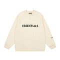 FEAR OF GOD FOG ESSENTIALS Letter Print Loose Crew Neck Sweatshirt Unisex