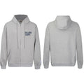 Gallery Dept Heather Grey Navy Blue Logo Full Zip Up Hoodie