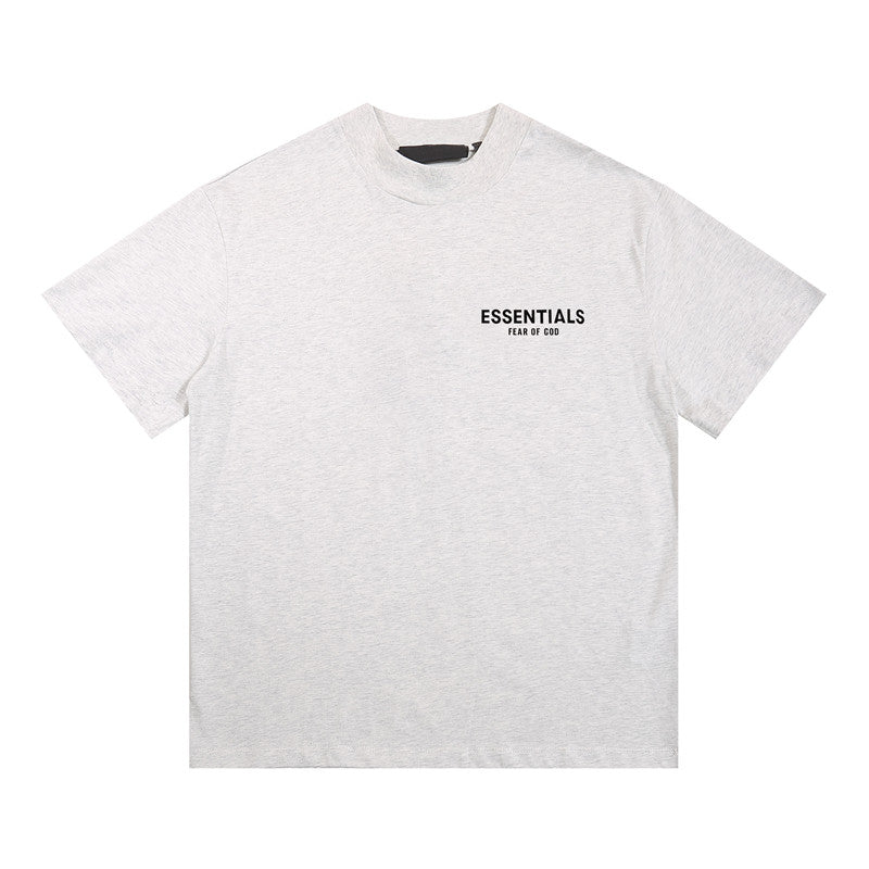 FEAR OF GOD ESSENTIALS Front Back Letter Print Unisex Short Sleeve T‑Shirt