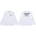 Gallery Dept. Hollywood Logo Long Sleeve T-Shirt - White/Faint Red