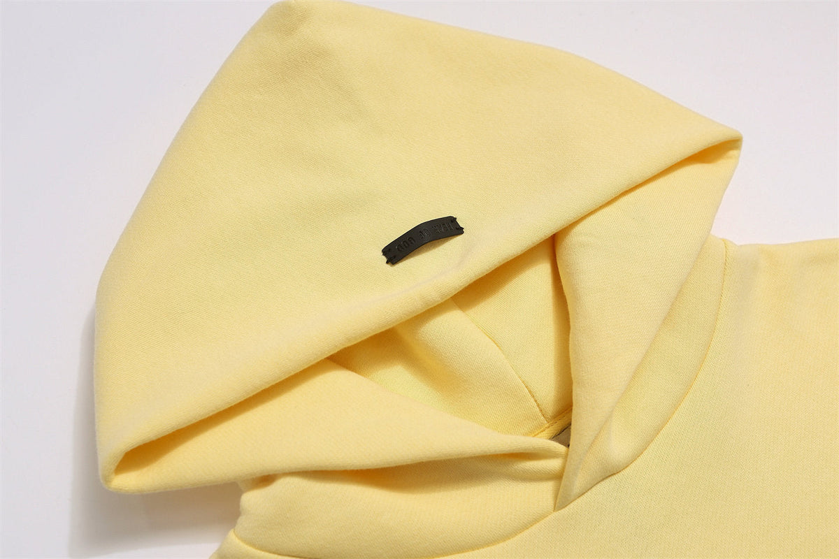 FEAR OF GOD FOG Main Line FU Logo Washed Fleece‑Lined Unisex Hoodie