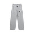 FEAR OF GOD FOG ESSENTIALS Flocked 1977 Straight‑Leg Sweatpants Men