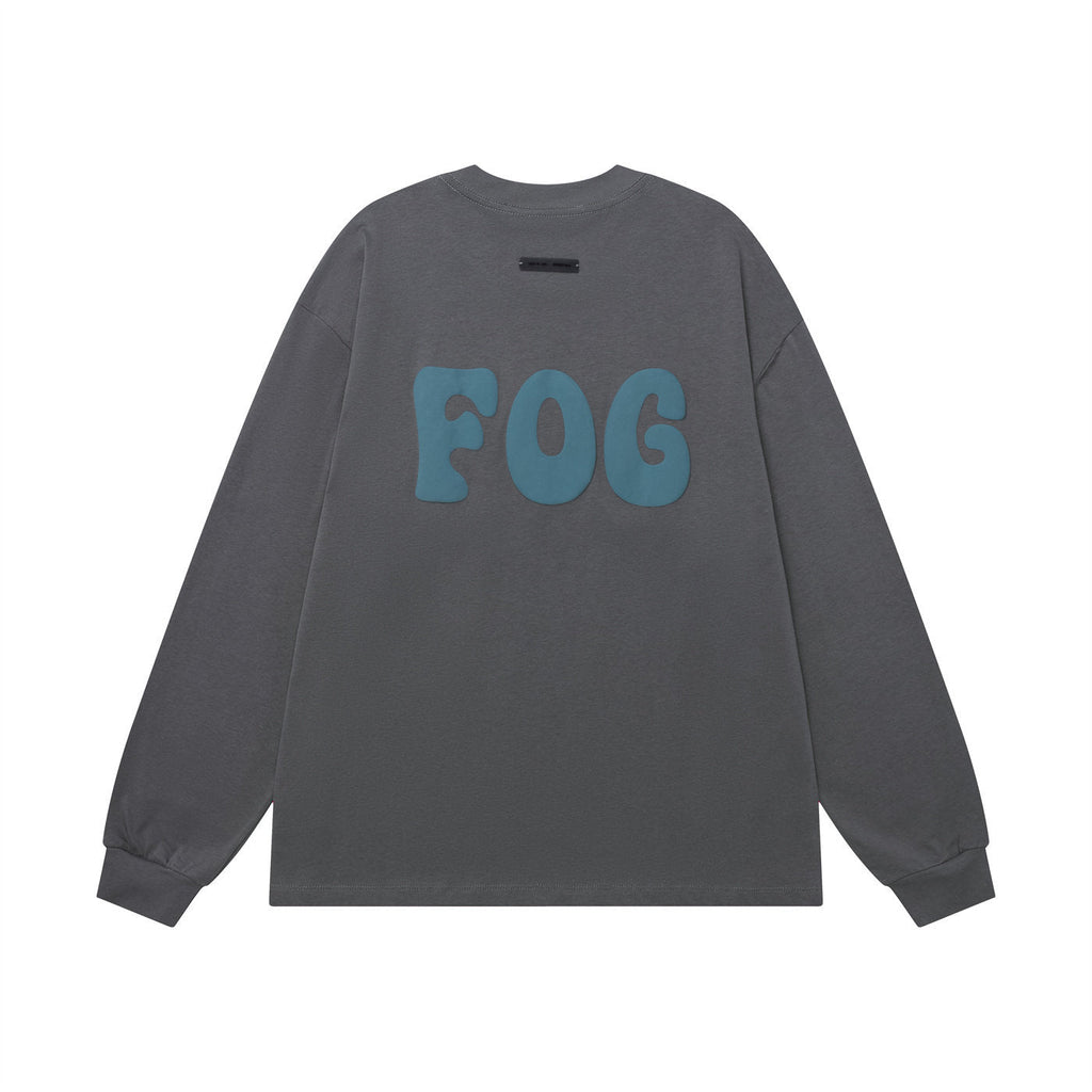 Fear of God FOG ESSENTIALS Foam Letter Print Loose Long Sleeve Tee