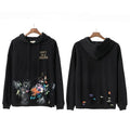 Gallery Dept Paint Splatter Black Hoodie