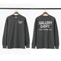 Gallery Dept. Hollywood Logo Long Sleeve T-Shirt - Charcoal Grey